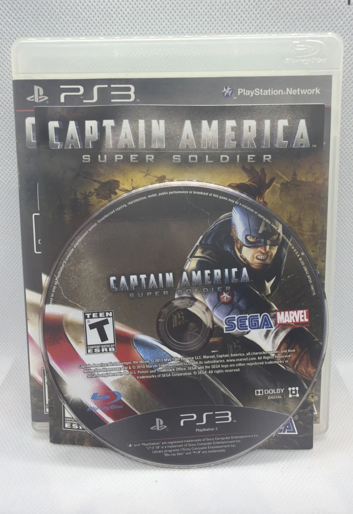 Captain America: Super Soldier Playstation 3, cib, traded in to Cart-A-Vision